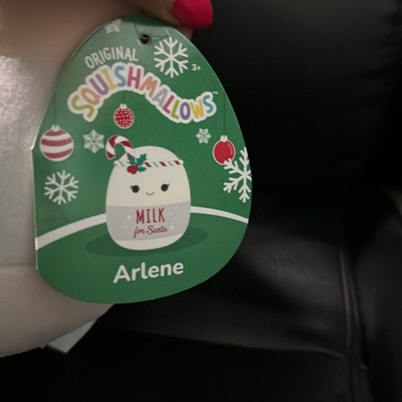 Milk for Santa Squishamallow with tags attached - Picture 3 of 3